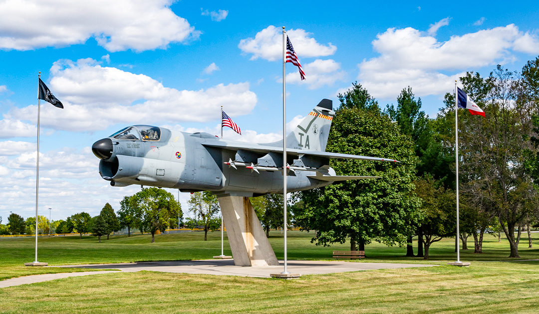 Veterans Memorial A-7D Jet Display